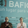21/04/12 CONFERENCIA DE PRENSA ANUNCIO GANADORES DEL BAFICI 14º Rolf Belgun, Diana Bustamante y Renata Costa